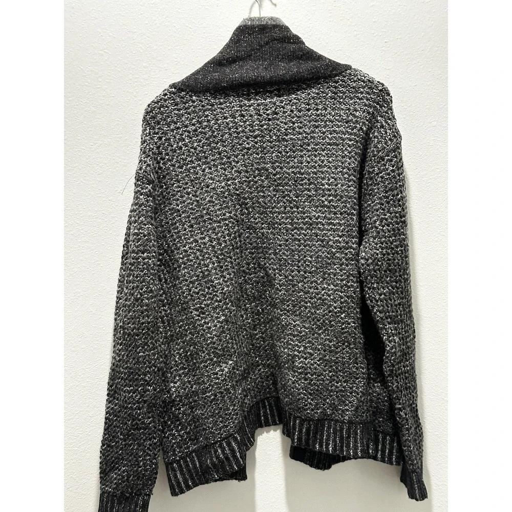Rag & Bone X Neiman Marcus Sweater-Men 2XL-Gray Wool Blend Shawl Collar Cardigan